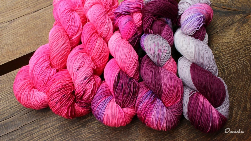 "Pink purple gray" extra MERINO se sw 3mm