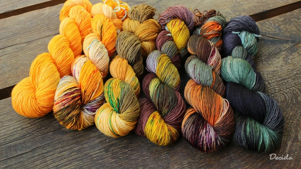 "Vykutálená mandarinka" extra MERINO se sw 3mm
