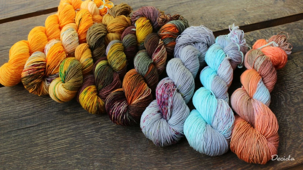 "Vykutálená mandarinka" extra MERINO se sw 3mm