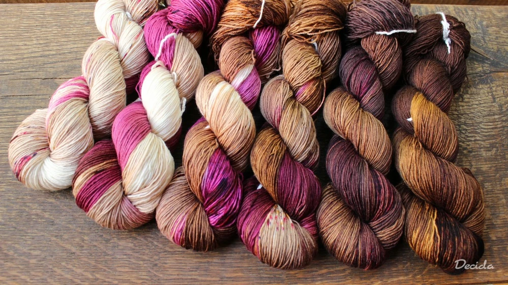 "Čokoláda s višněmi 3"  extra MERINO se sw 3mm