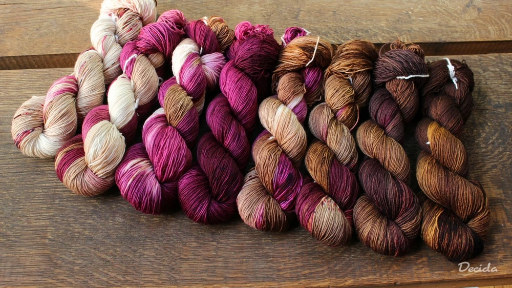 "Čokoláda s višněmi 5"  extra MERINO se sw 3mm