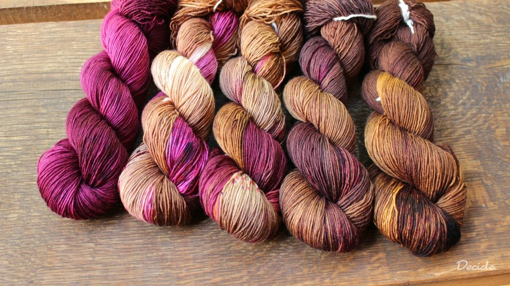 "Čokoláda s višněmi 7"  extra MERINO se sw 3mm