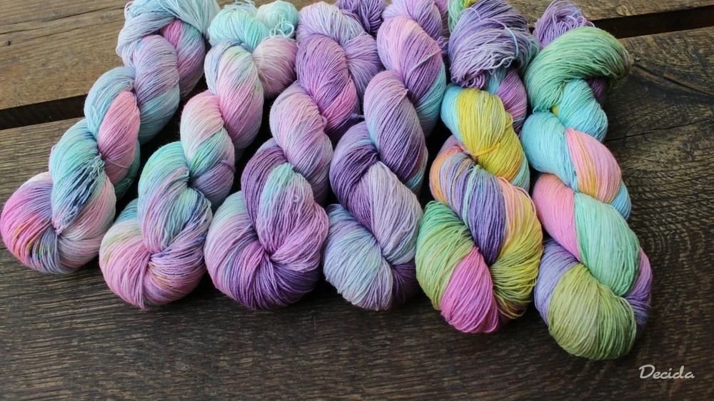 "Pastel"  Merino/hedvábí 2mm