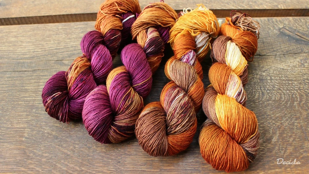 "Čokoláda a burgunda" extra MERINO se sw 3mm
