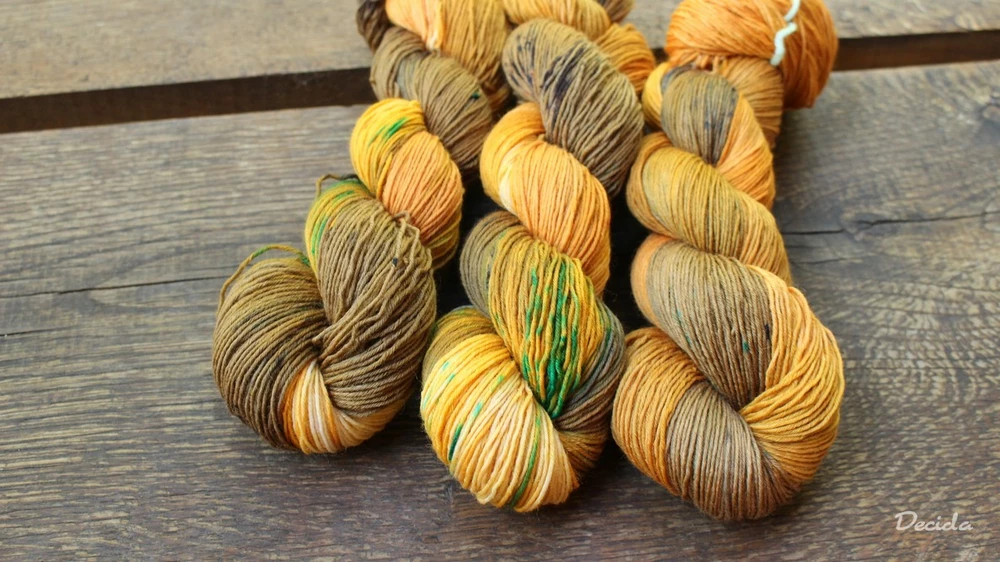 "Mandarinkový sad"  extra MERINO se sw 3mm