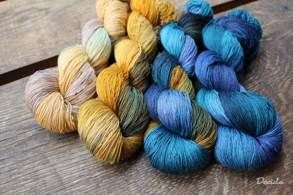 "Zlatý důl"  Merino/hedvábí 2mm