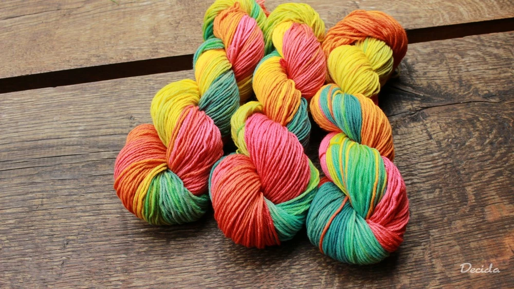 "Veselá skřítkovská" Merino/hedvábí 4mm 