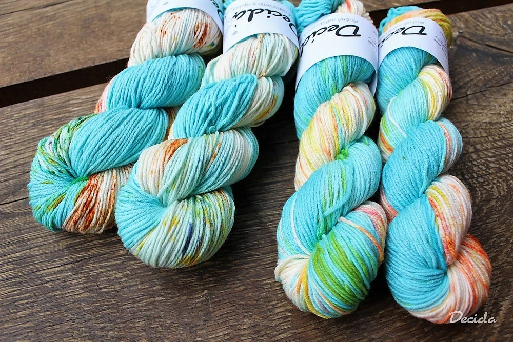 "Skies 2" Merino/hedvábí 4mm 