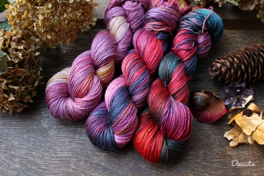 "Rozverná" - merino/hedvábí 50/50 