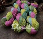 "Procházka zahradou" Merino/hedvábí 4mm