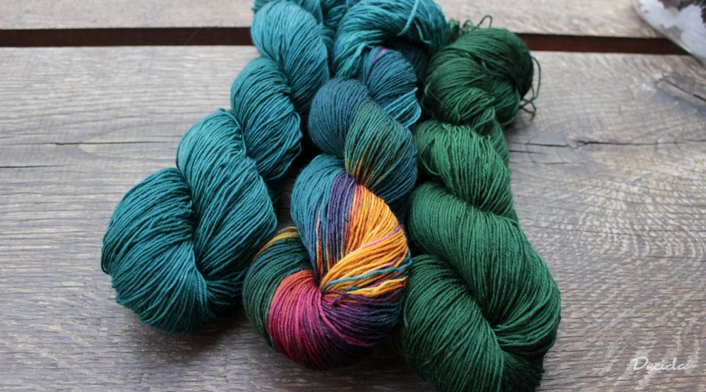 "Green emerald" -  extra MERINO se sw 3mm