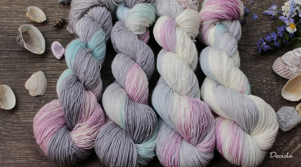 "Ledové sny tmavší" -  extra MERINO se sw 3mm