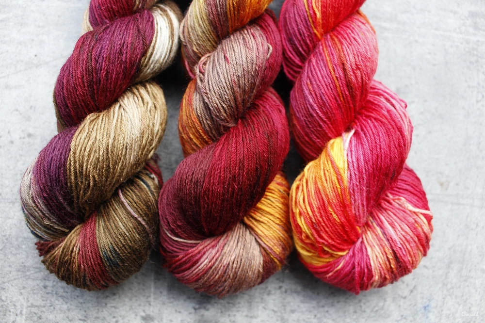 "Višně v čokoládě" -  extra MERINO se sw 3mm