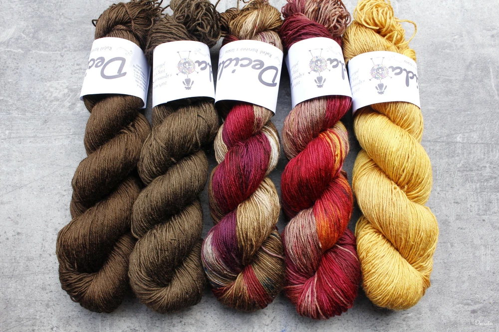 "Višně v čokoládě" -  extra MERINO se sw 3mm