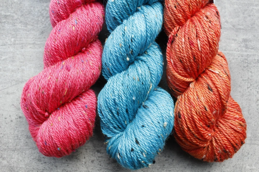 "Squirell 2" - merino a Donegal neps ARAN 166m/100g