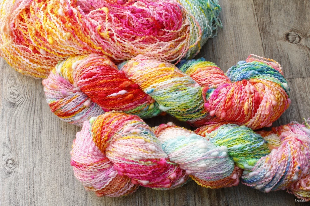"Crazy colours" - efektní merino SLUB