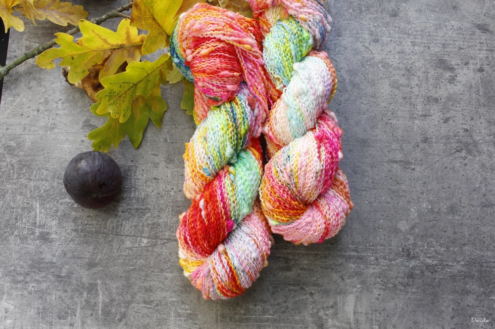 "Crazy colours" - efektní merino SLUB