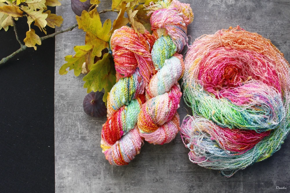 "Crazy colours" - efektní merino SLUB