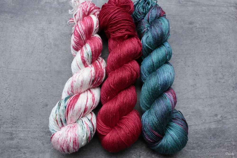 "Christmas tree" merino/hedvábí 50/50 