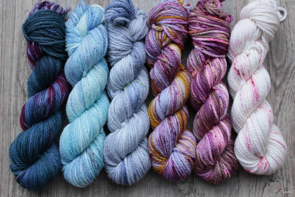 "Blue lips" Chunky merino sw 100m/100g