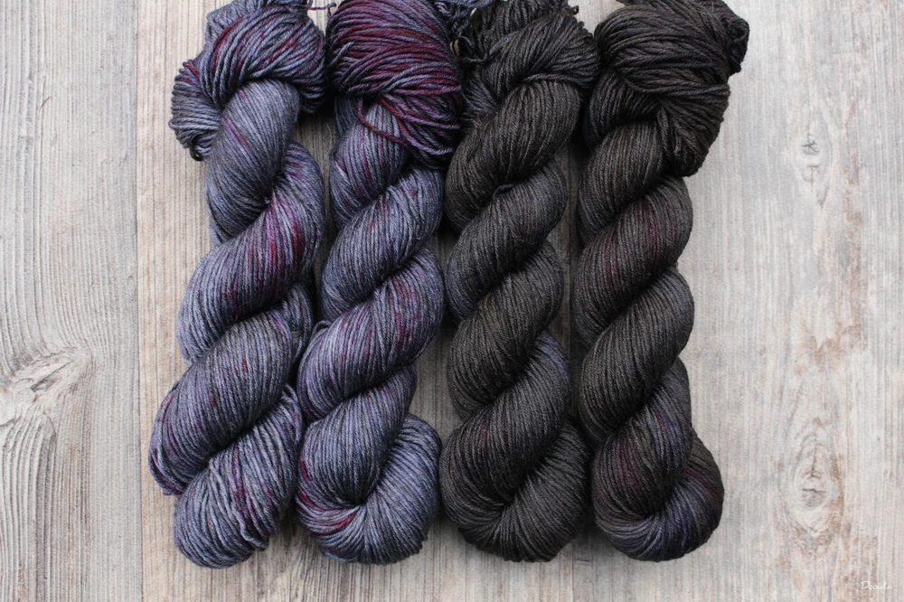 "Antracit" Merino/hedvábí 4mm 