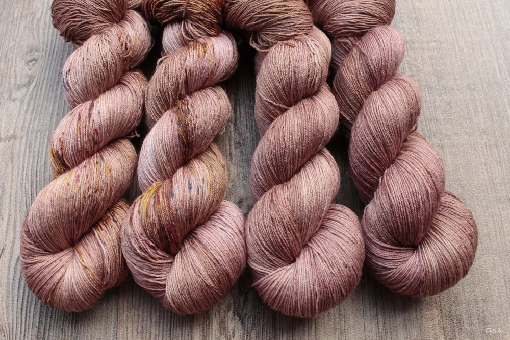 "Karamel s kořením" merino/hedvábí 2mm
