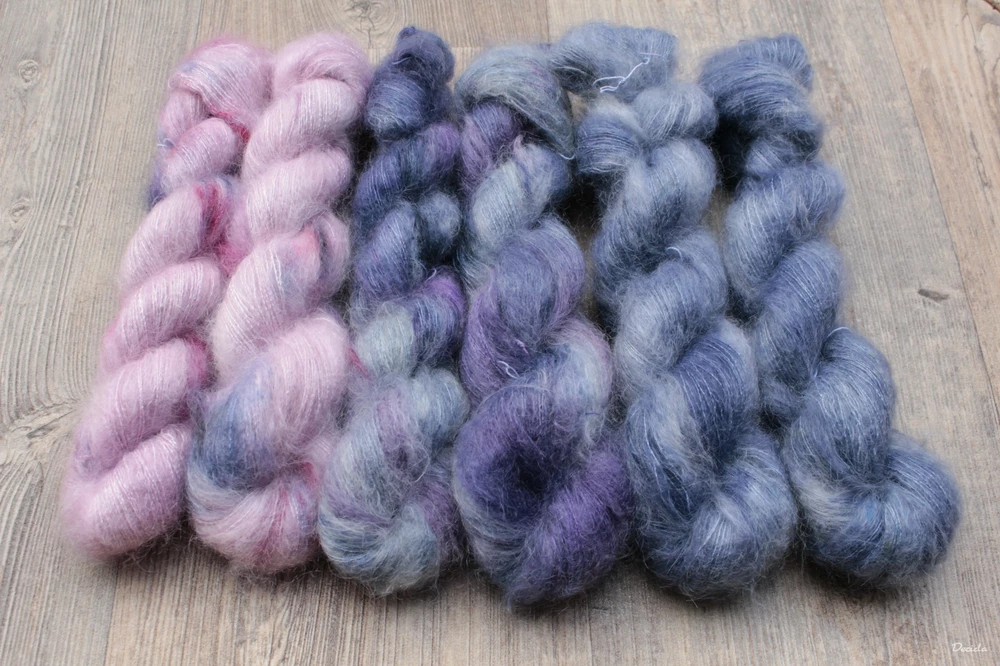 "Metal" - 72%mohér/28%hedvábí 50g NOVINKA