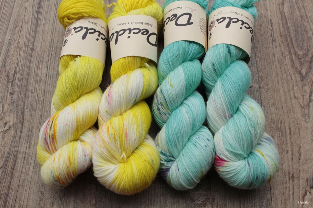 "Yellow lime" EXTRA Merino sw/polyamid 365m/100g