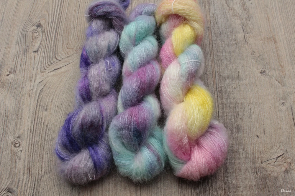 "Ohňostroj" - 72%mohér/28%hedvábí 50g NOVINKA