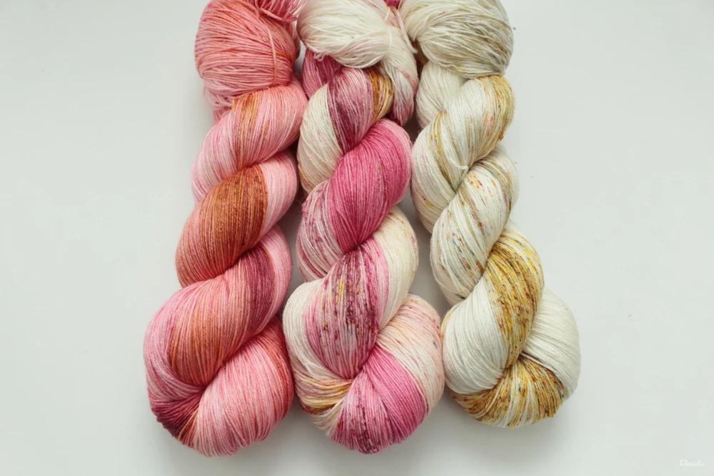 "Koření Hot pink" merino/hedvábí 2mm