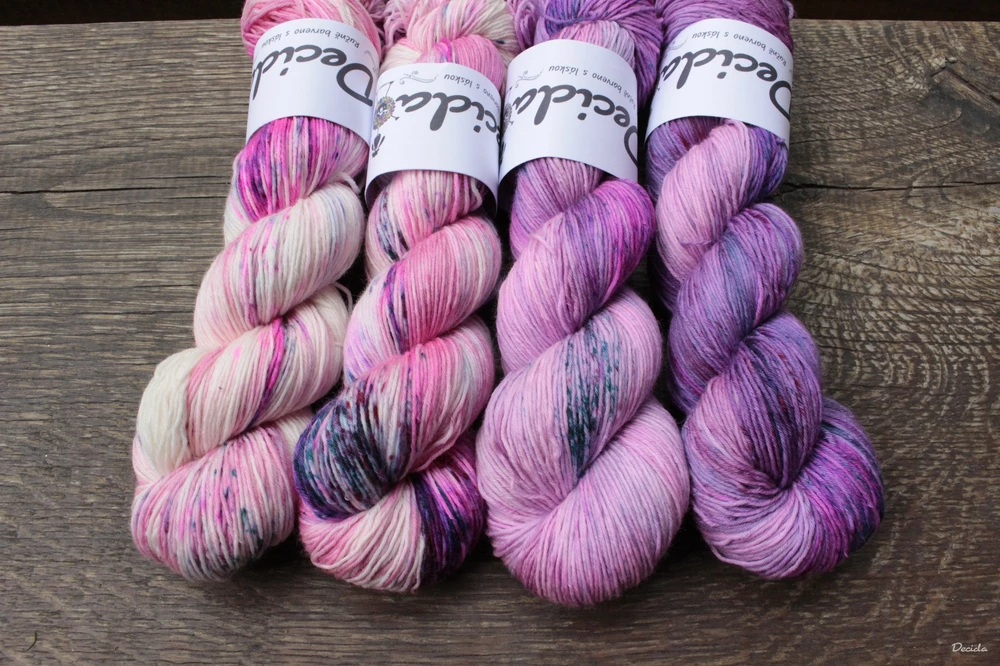 "Koření Pink" -  extra MERINO se sw 3mm