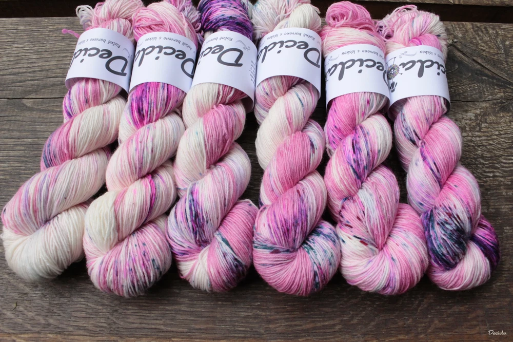 "Koření Pink" -  extra MERINO se sw 3mm