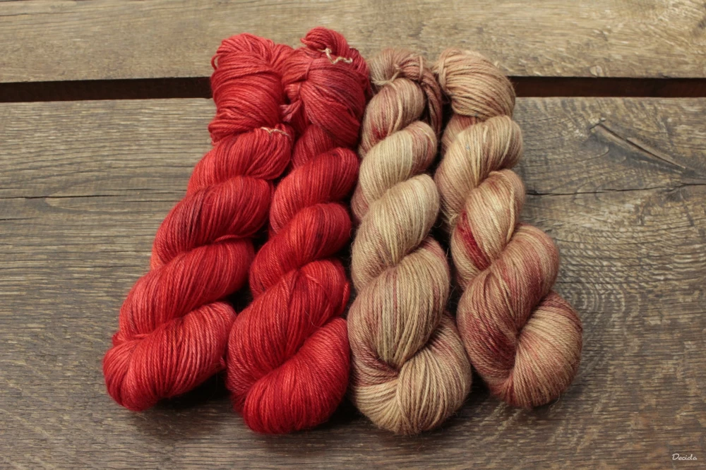 "Brown Scarlet" alpaca/hedvábí 80/20 (262m)