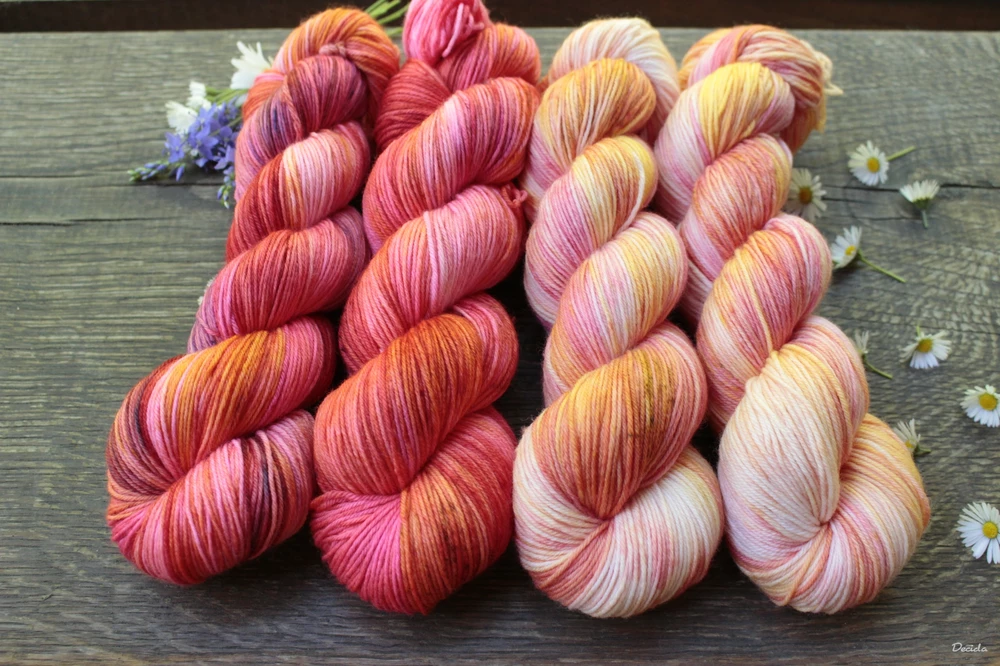 "Super pink" - EXTRA Merino sw/polyamid 365m/100g