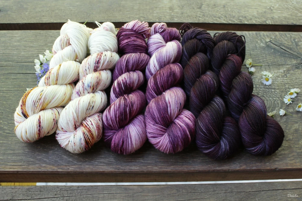 "Dark Burgund" - EXTRA Merino sw/polyamid 365m/100g