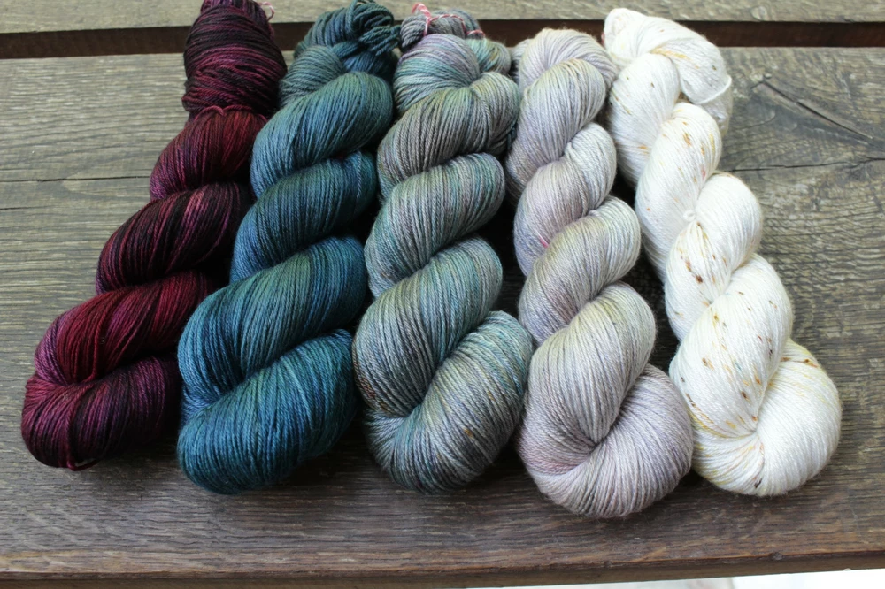 "Burgund" merino/hedvábí 50/50 400m bez SW 