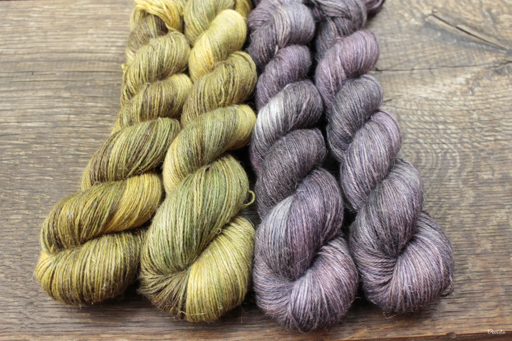 "Jablíčko"- 50% Alpaca/25% Hedvábí/25% en 400m