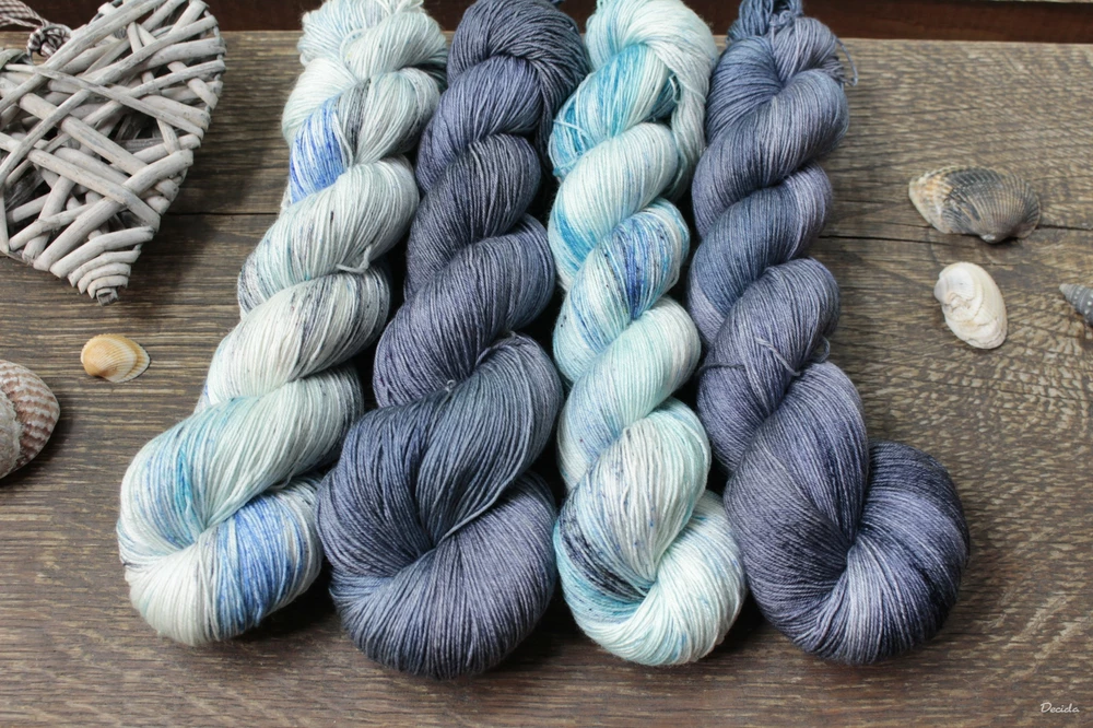 "Šedé džíny" merino/hedvábí 2mm