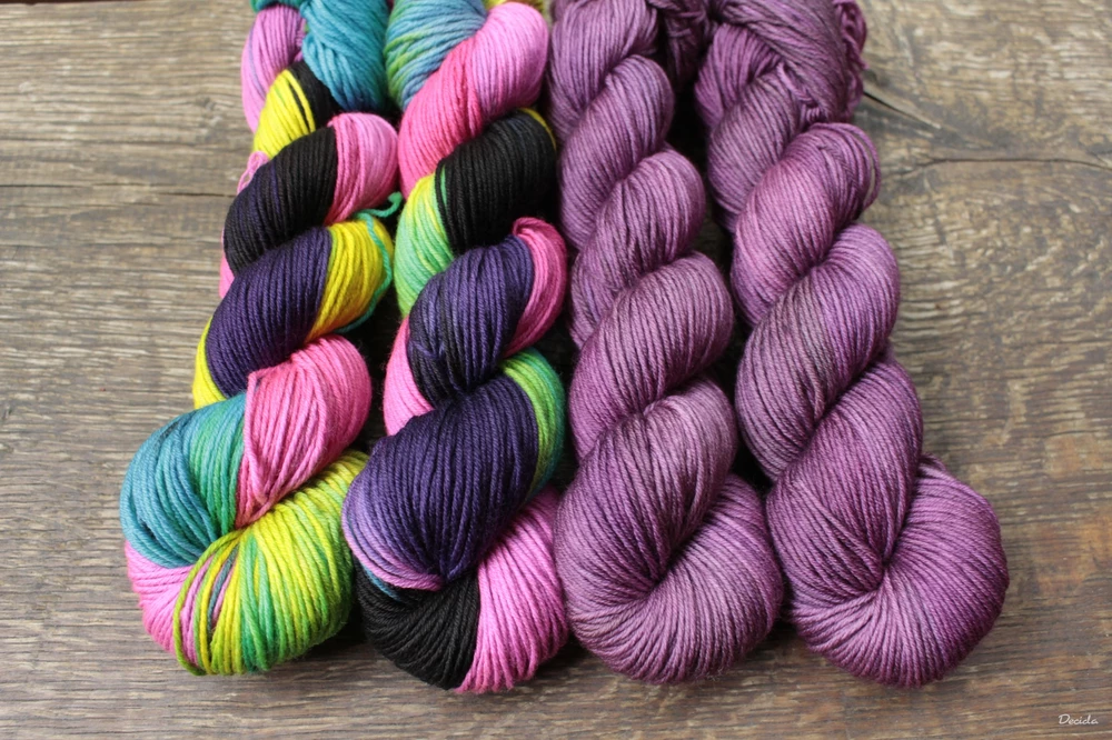 "Jemná Burgundy" - extra MERINO se sw 4mm