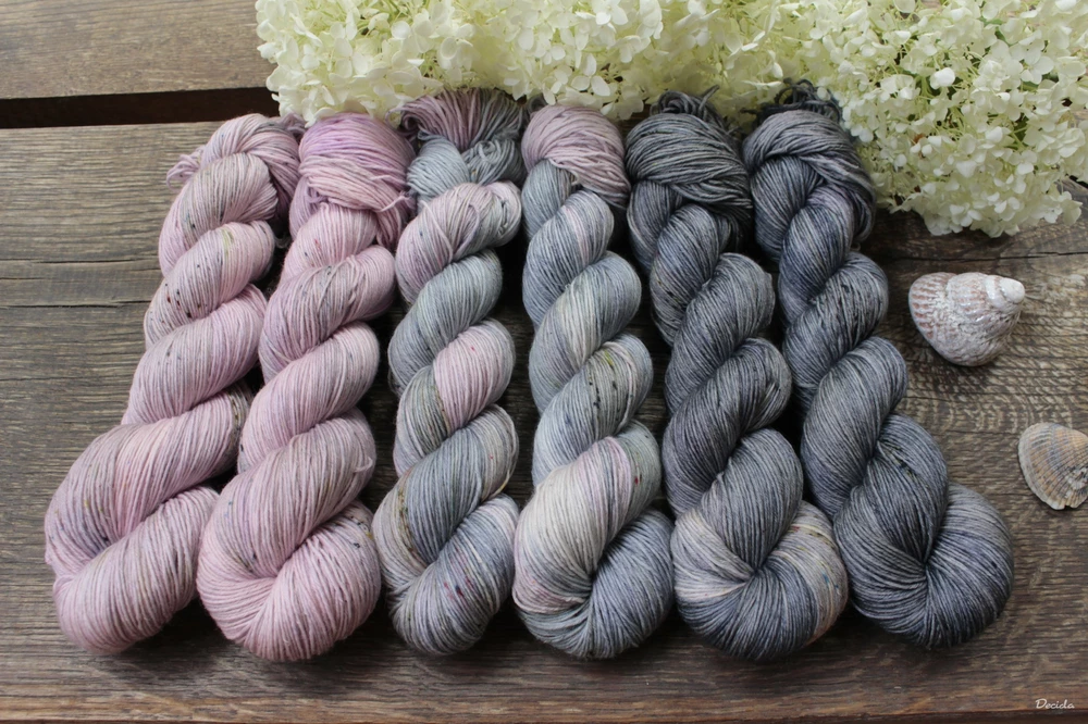 "Myška - pudr šedá" - extra MERINO se sw 3mm