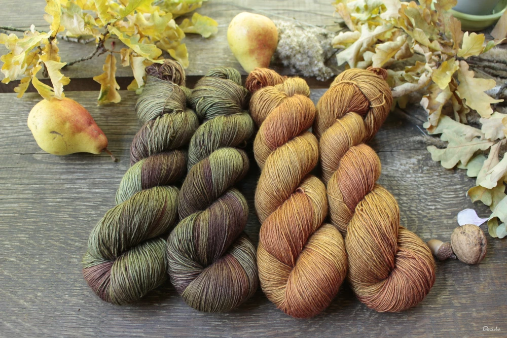 "Veverka" 120g -  65%merino 20%hedvábí a 15% yak