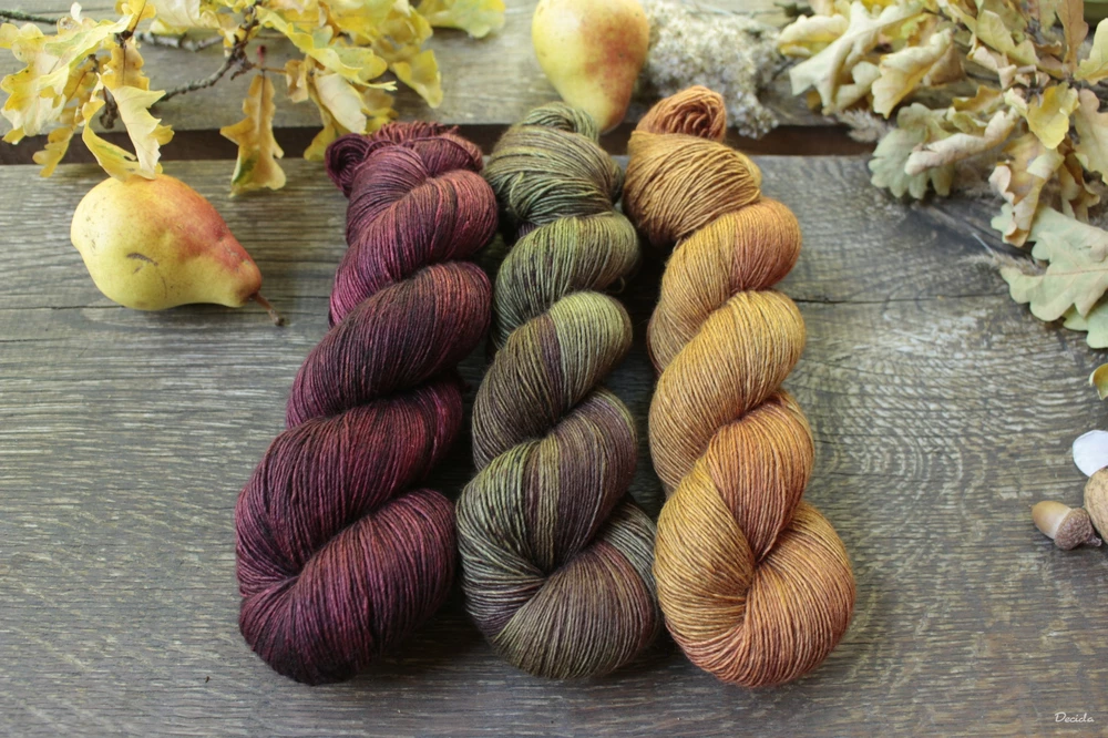 "Veverka" 120g -  65%merino 20%hedvábí a 15% yak