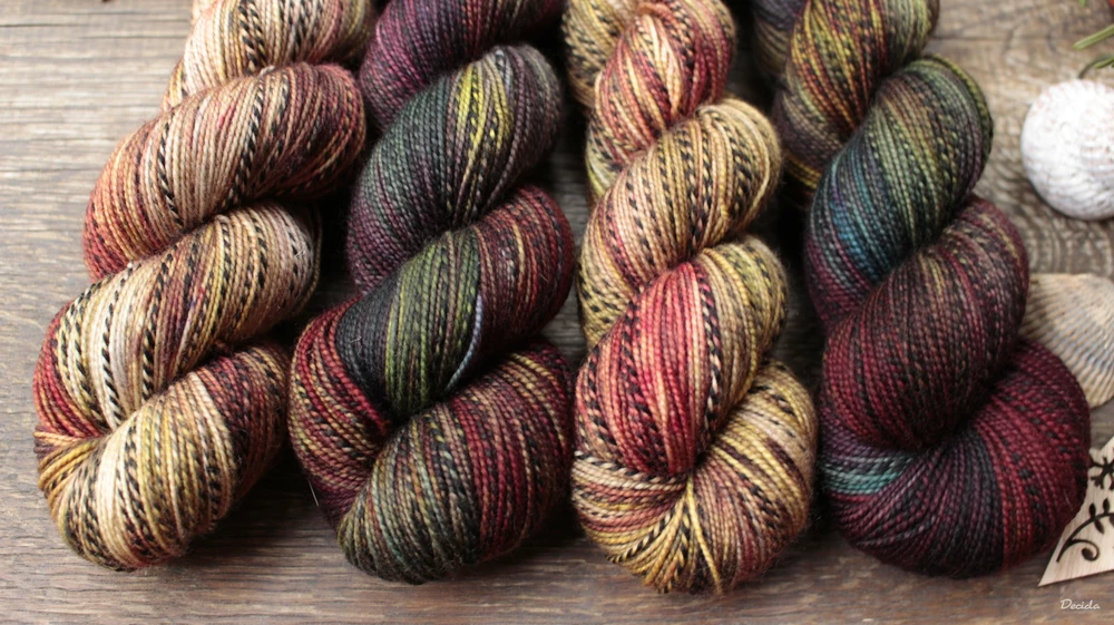 "Olive salad" - ZEBRA Merino sw/nylon 365m/100g