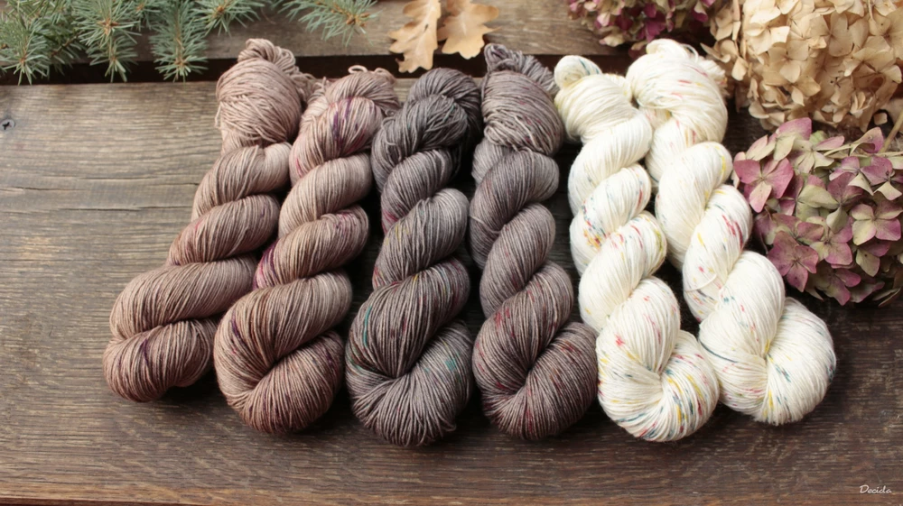 "Slow browngray" - extra MERINO se sw 3mm