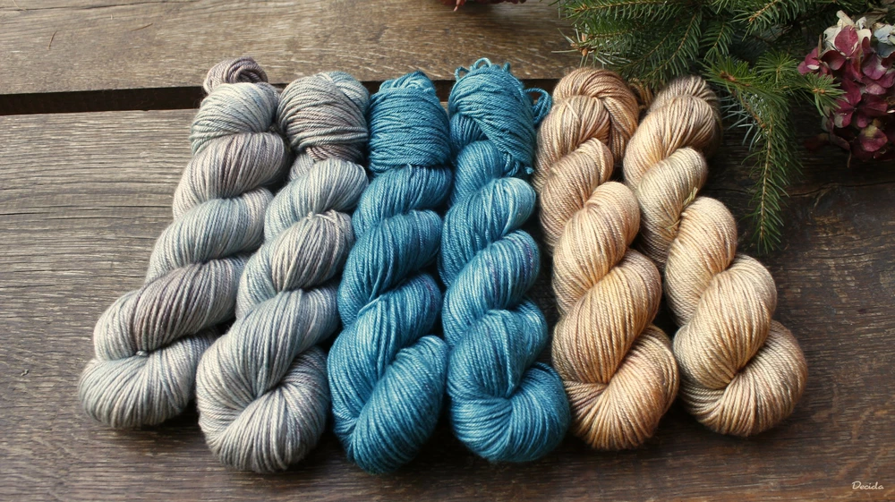 "Ice corn" merino/hedvábí 50/50 212m