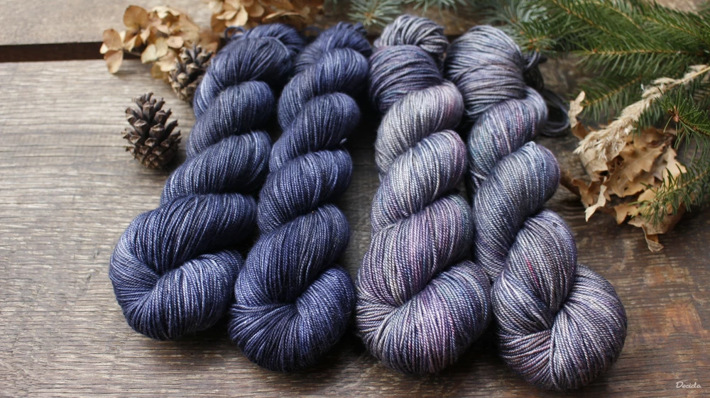 "Bouřlivé vlny" merino/hedvábí 50/50 300m 