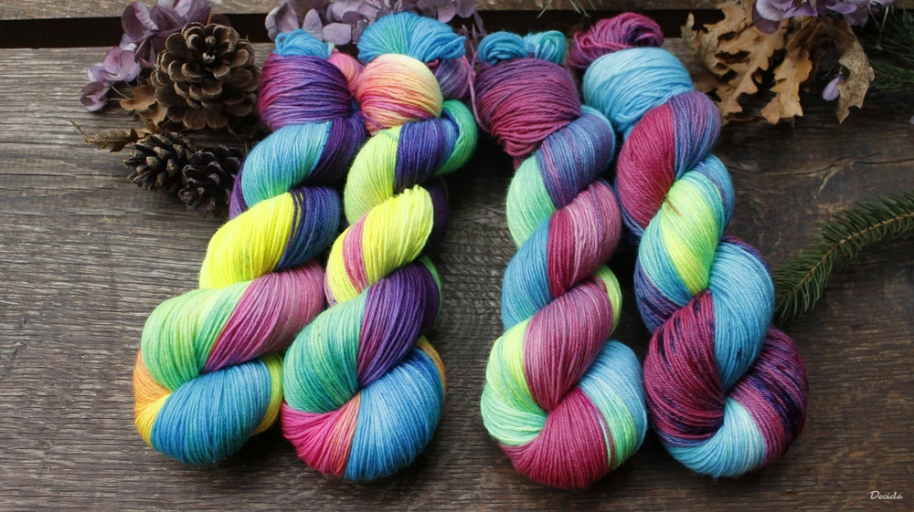 "Happy" - EXTRA Merino sw/polyamid 365m/100g