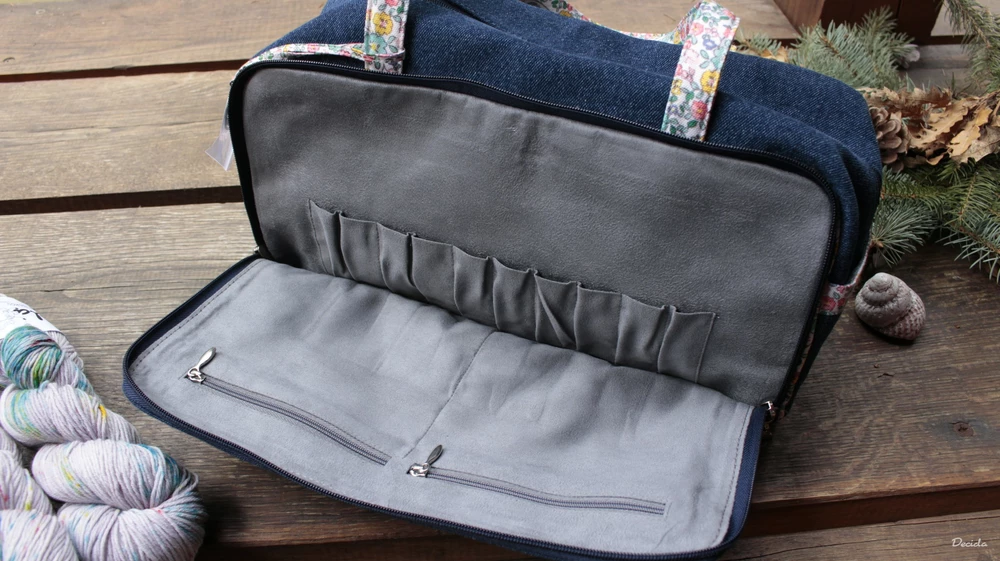 Taška na pletení - Knit pro - fialová