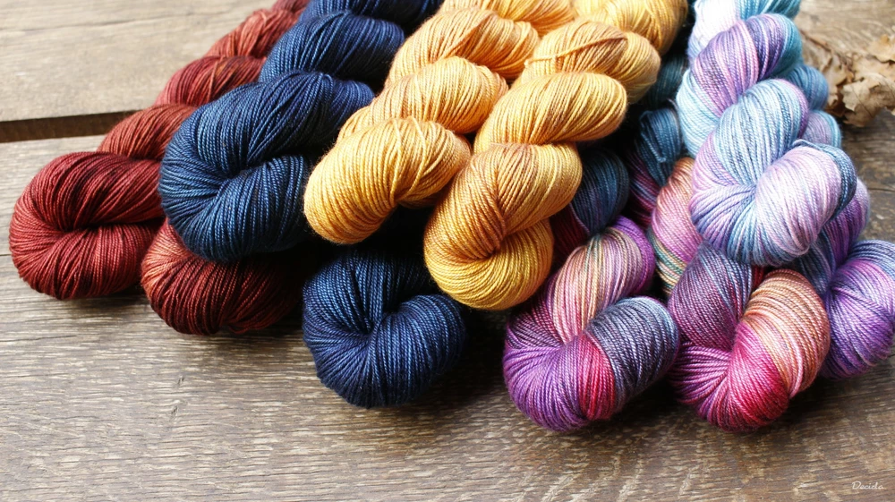 "Blue night" merino/hedvábí 50/50 300m 