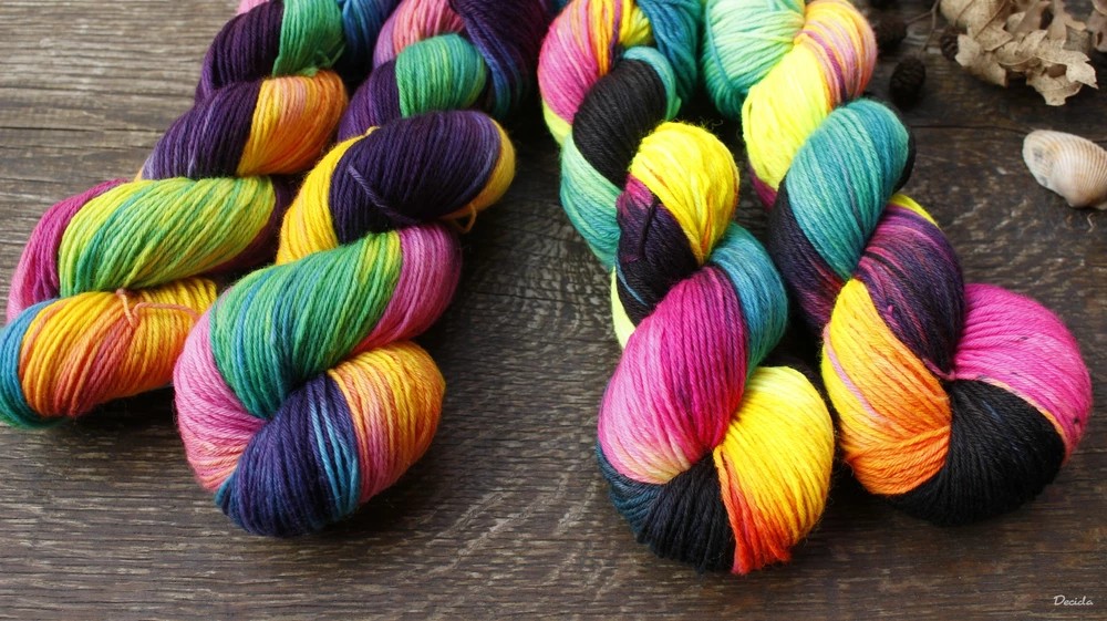 "Neon" - Merino sw/polyamid 270m/100g